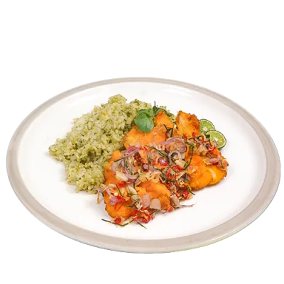 NASI DAUN JERUK CHICKEN KATSU SAMBAL MATAH