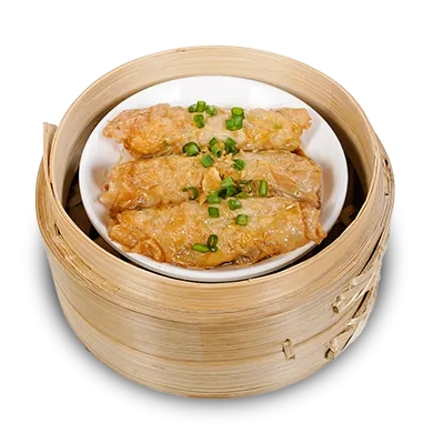 STEAMED TOFU SKIN ROLLS